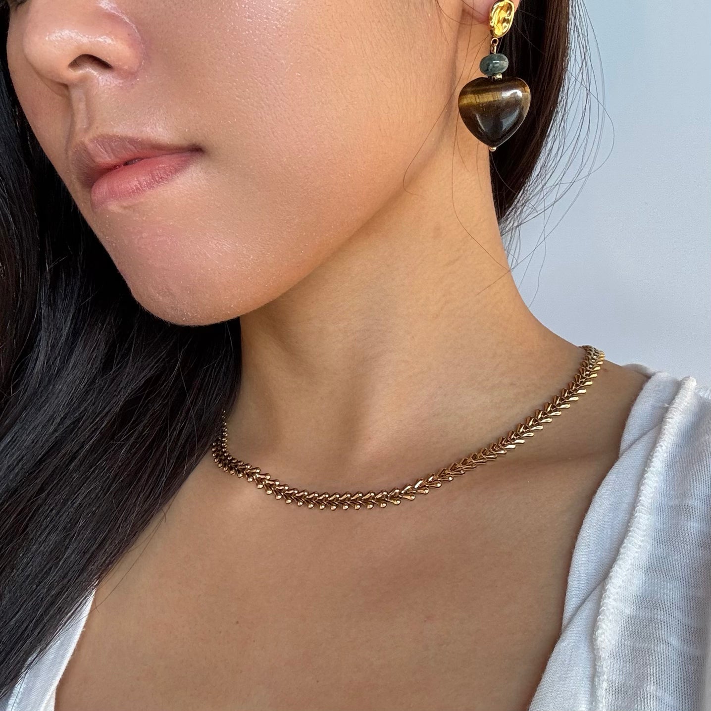 Sophia Leaf Chain Necklace