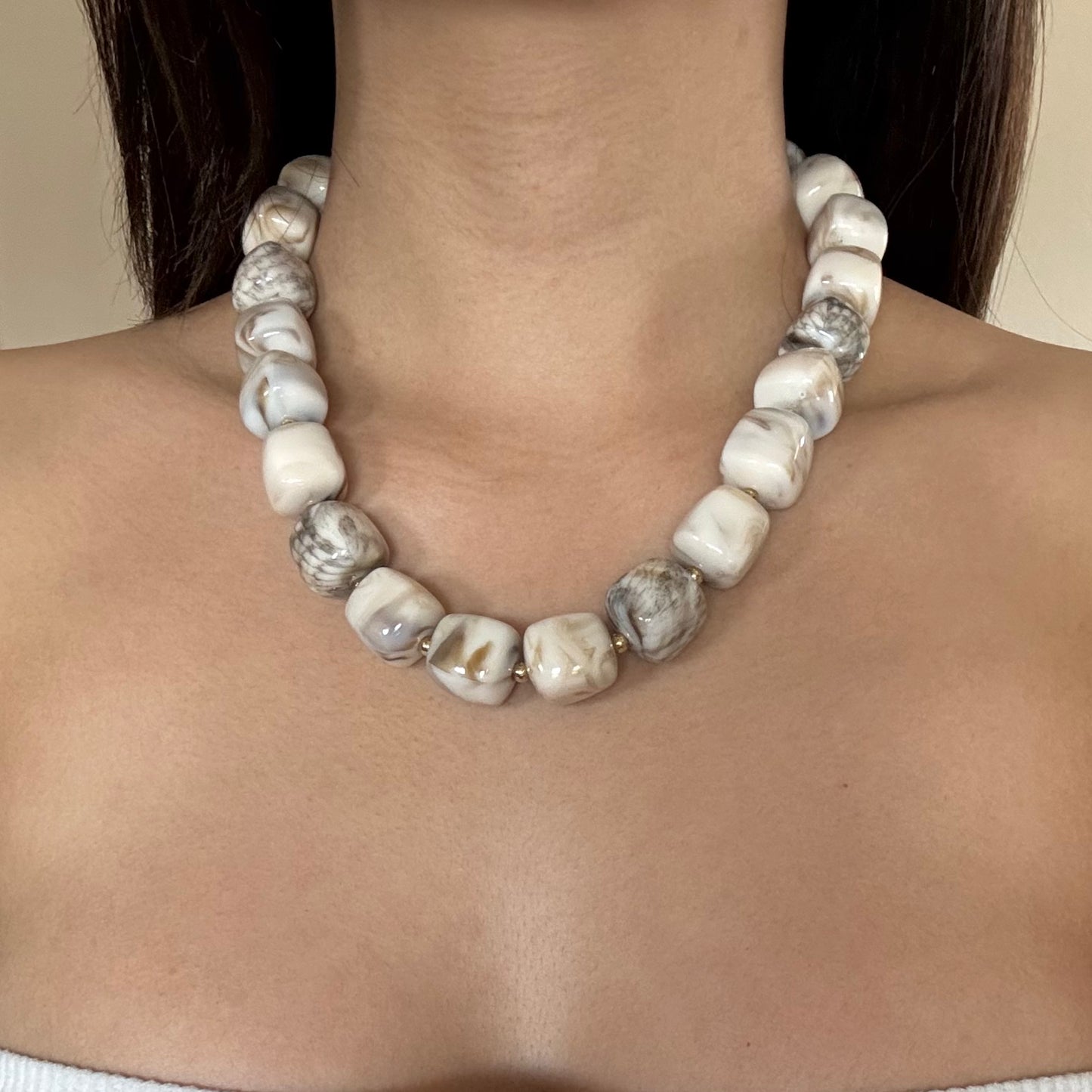 Liora Bead Chain Necklace