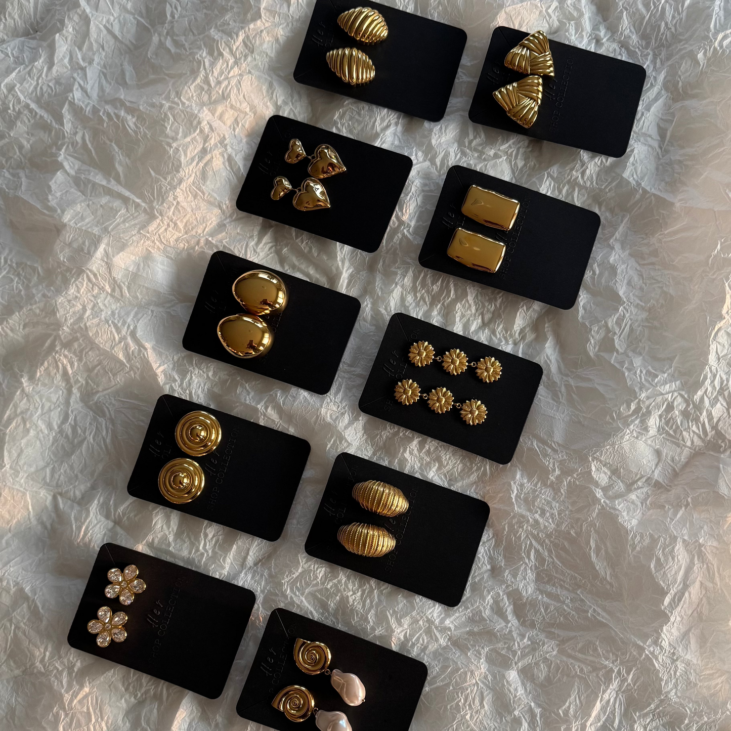 Alicia Rectangle Stud Earrings