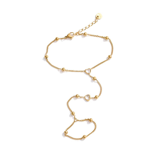 Maeve Heart Zirconia Hand Chain