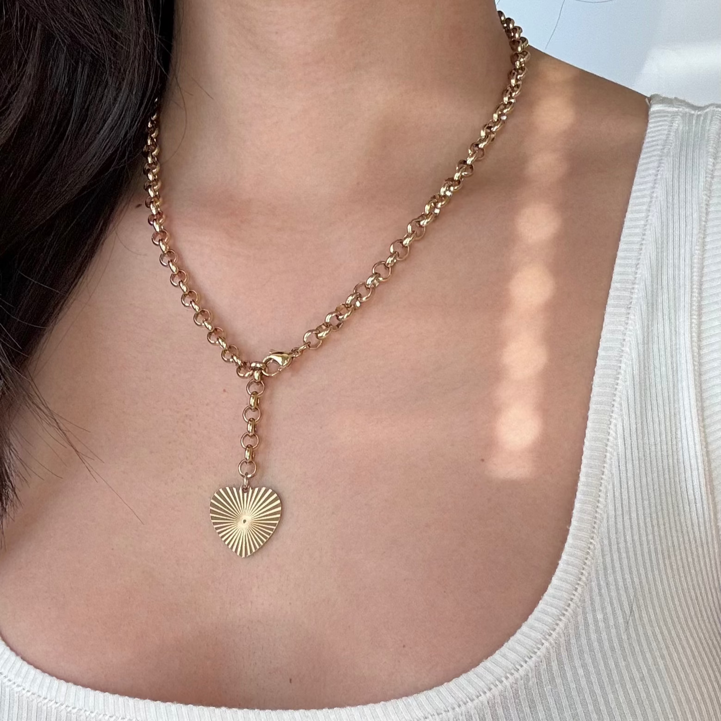 Rhyzel Heart Pendant Necklace
