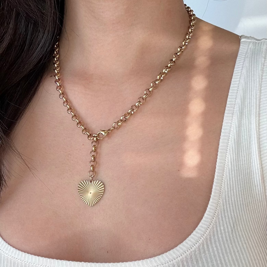Rhyzel Heart Pendant Necklace