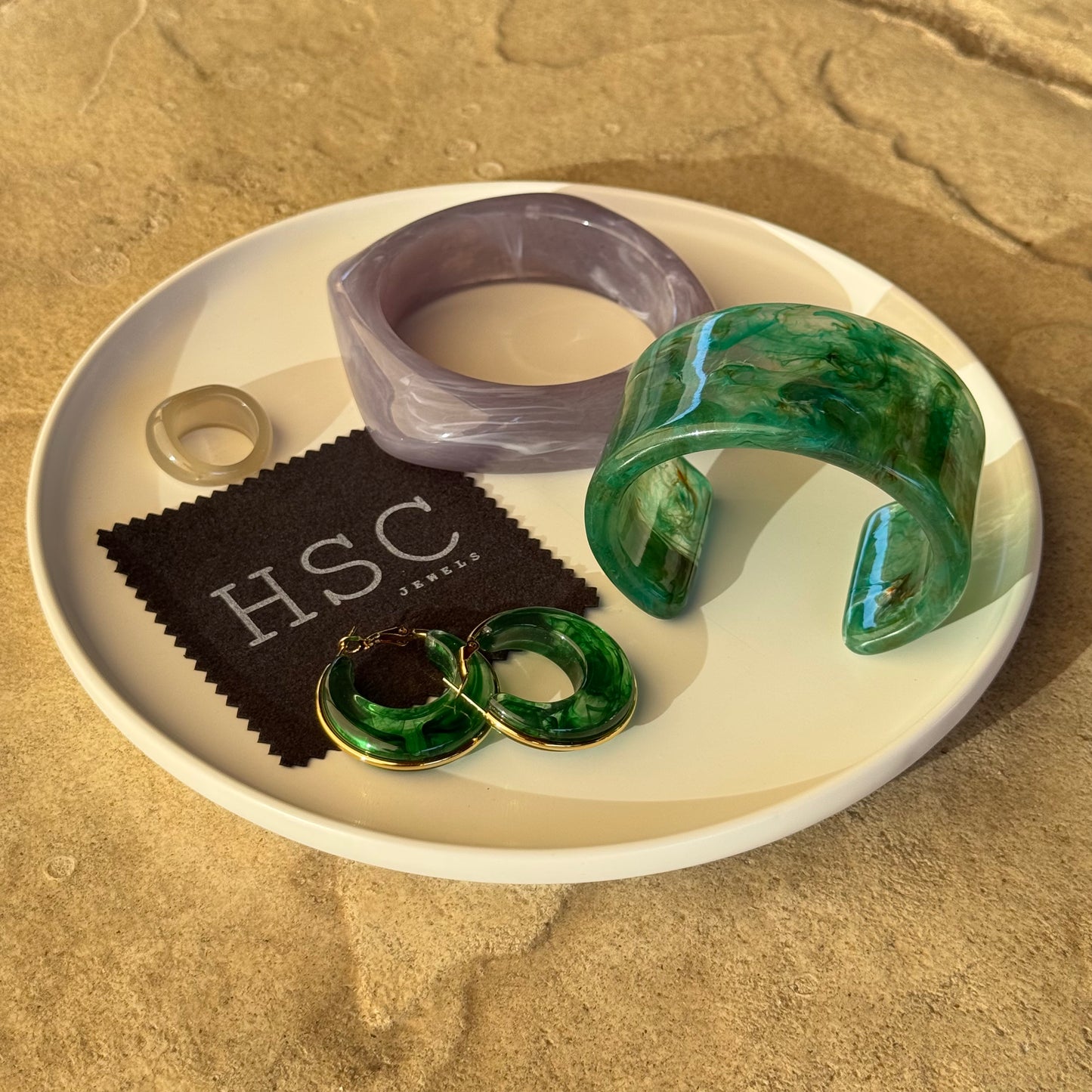 Helena Irregular Chunky Bangles