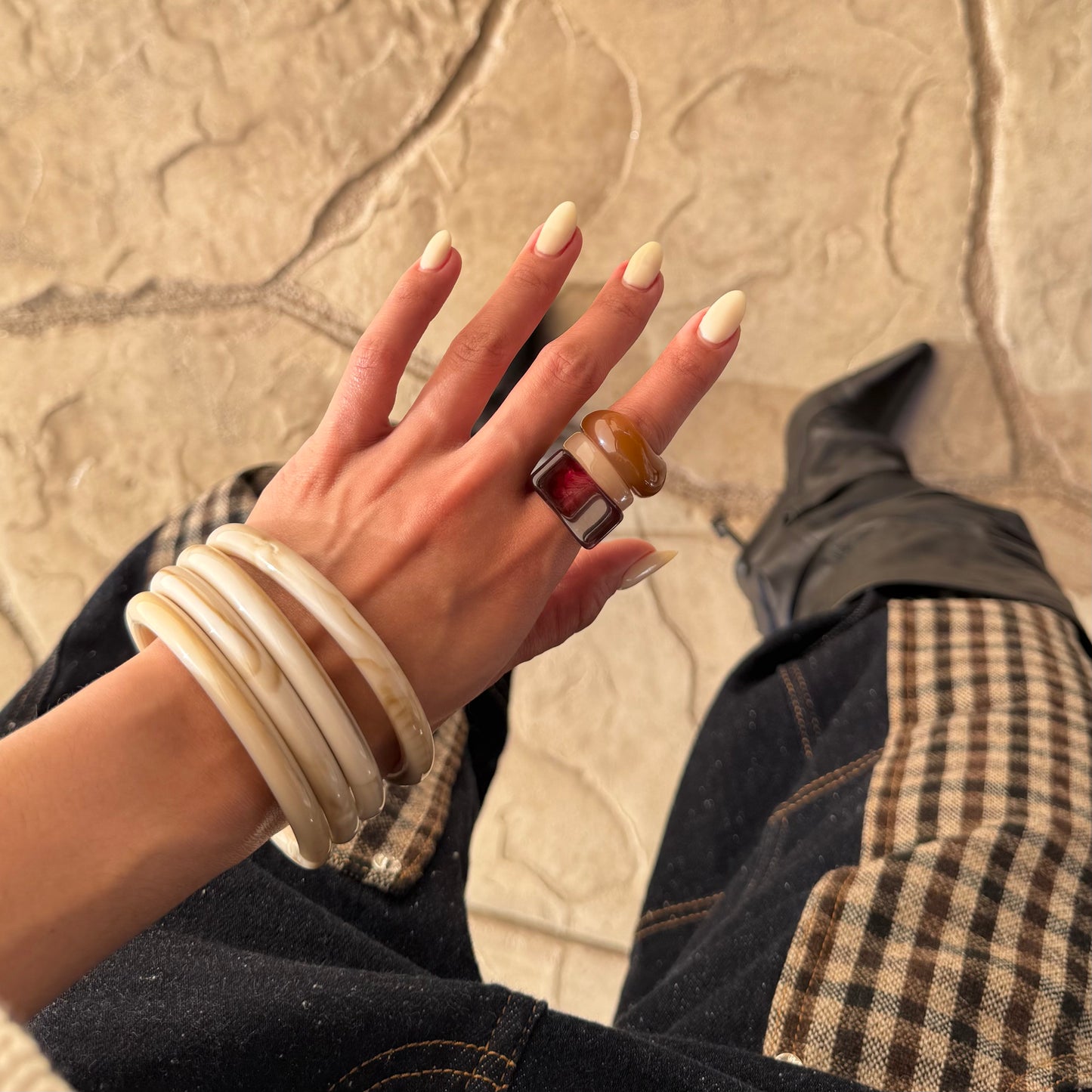 Blaire Boho Resin Bangle
