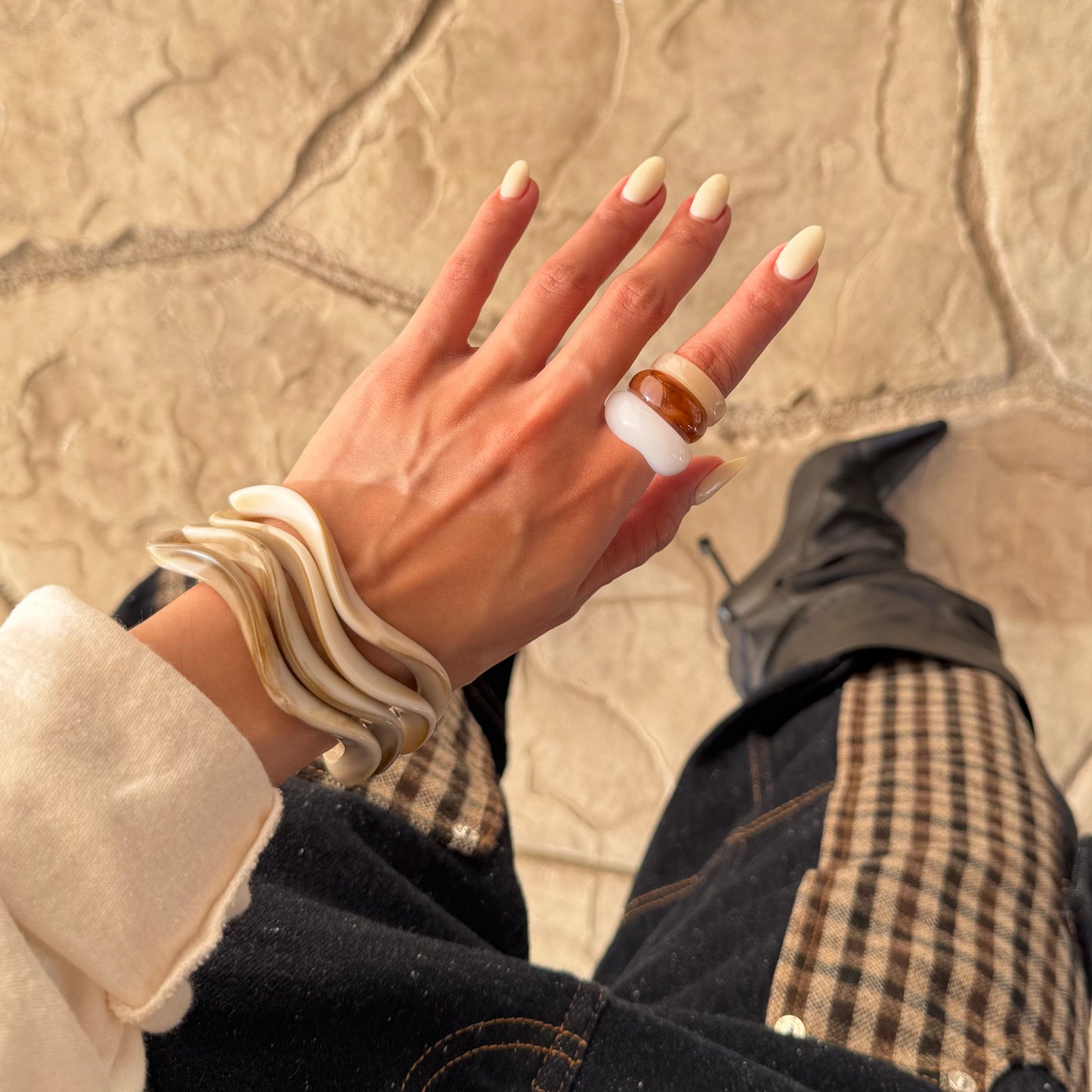 Cassandra Boho Resin Bangle