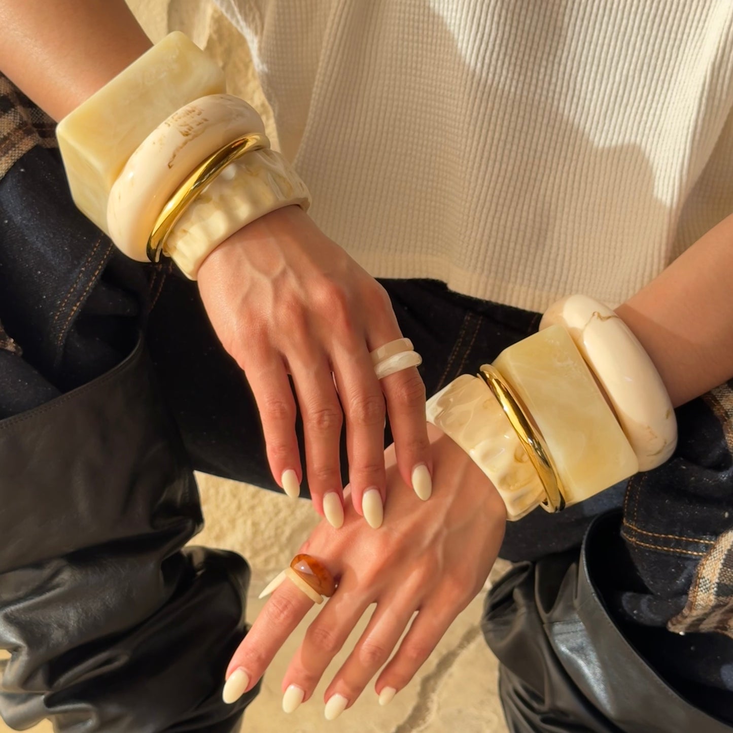 Hailey Wide Cuff Bracelet Bangle