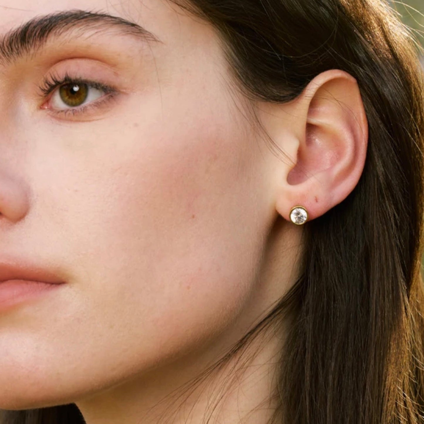 Kristen Round Stud Earrings