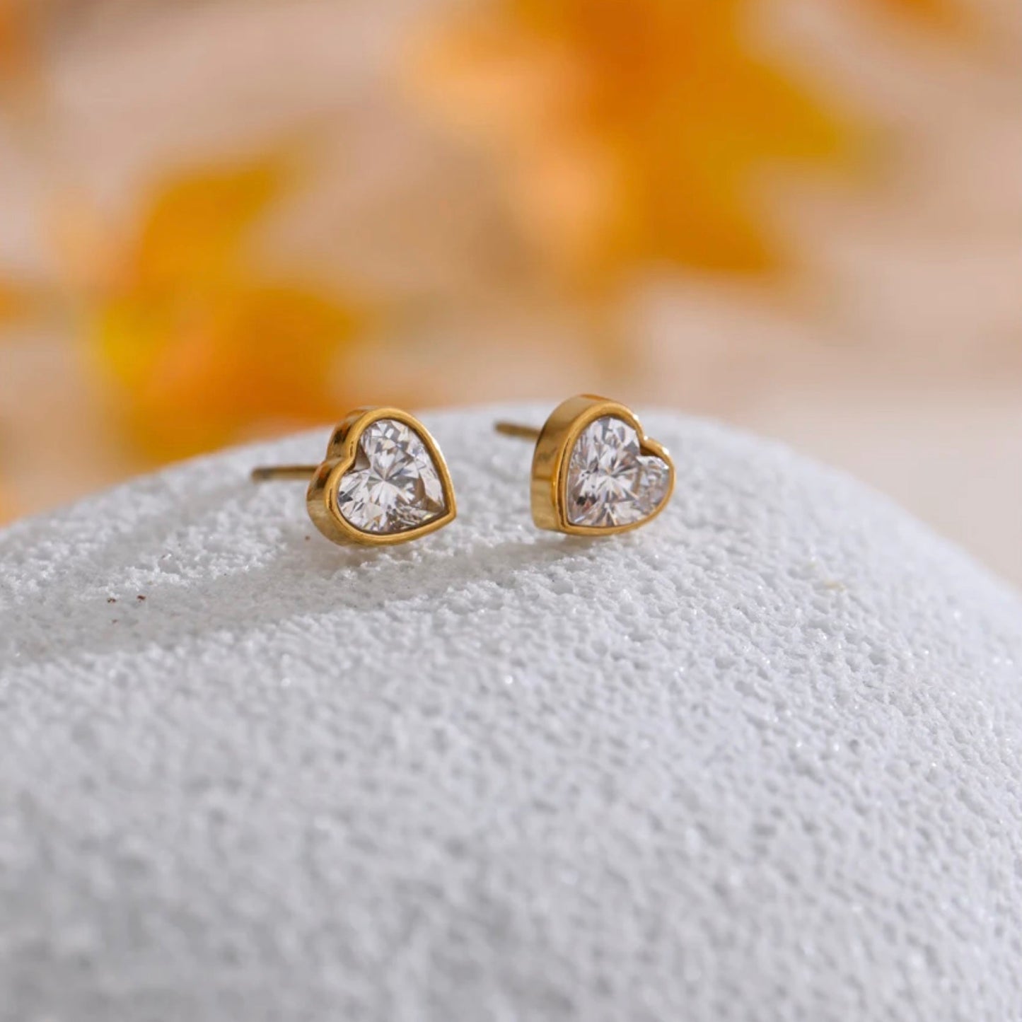 Kyli Heart Stud Earrings