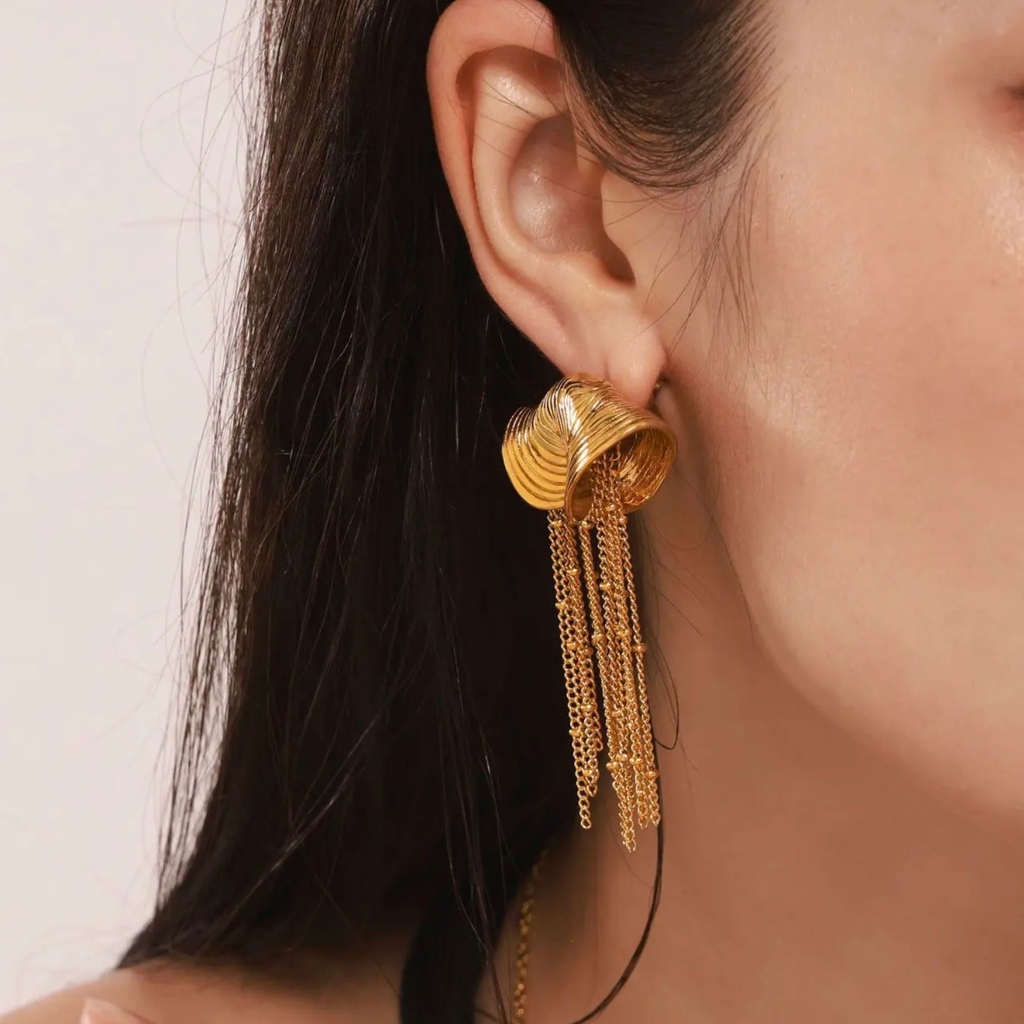 Rachel Jellyfish Tassel Earrings