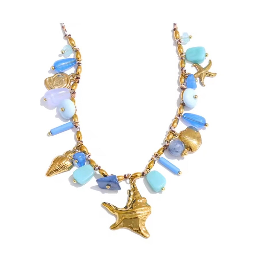 Celeste Natural Sone Handmade Necklace