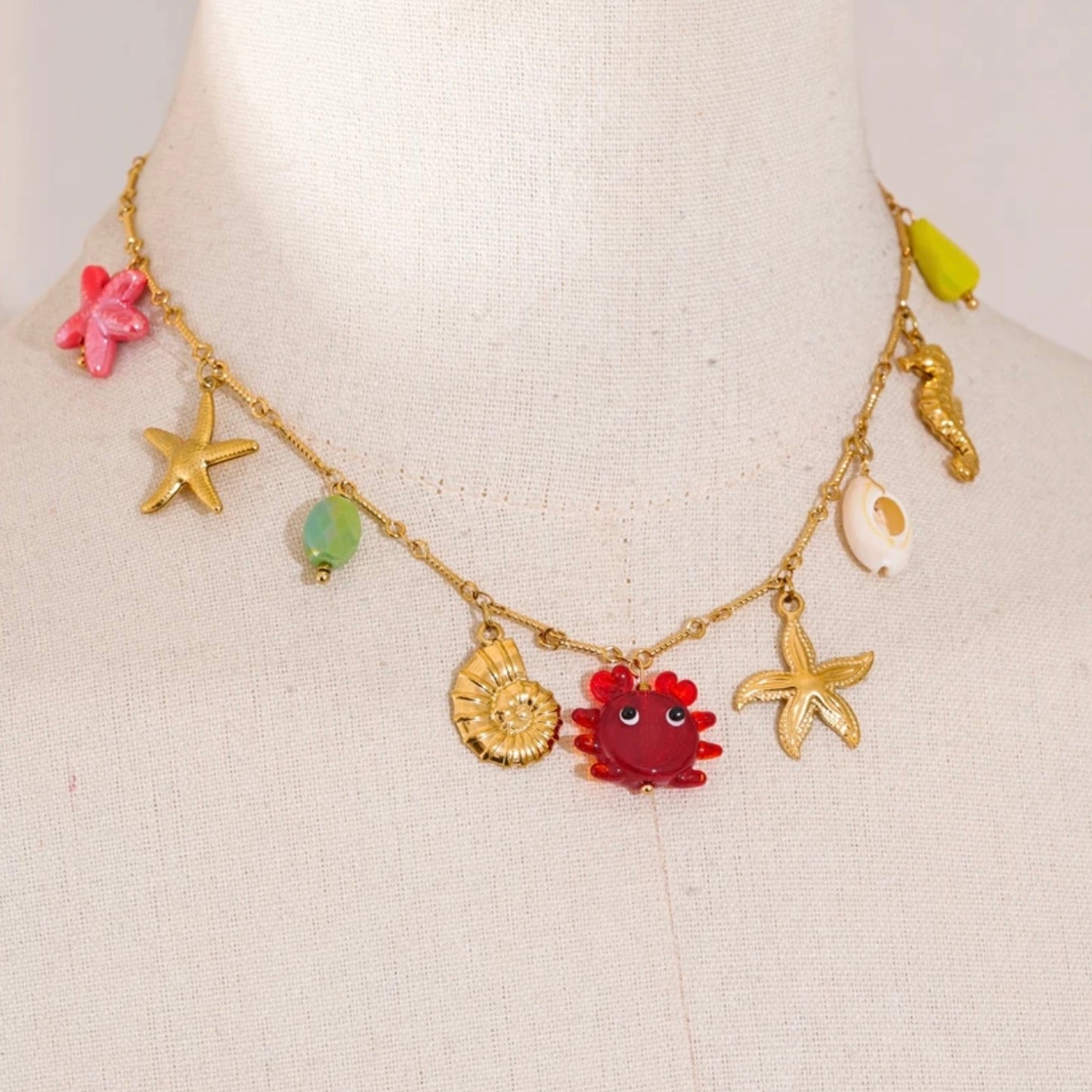 Solene Ocean Charms Necklace