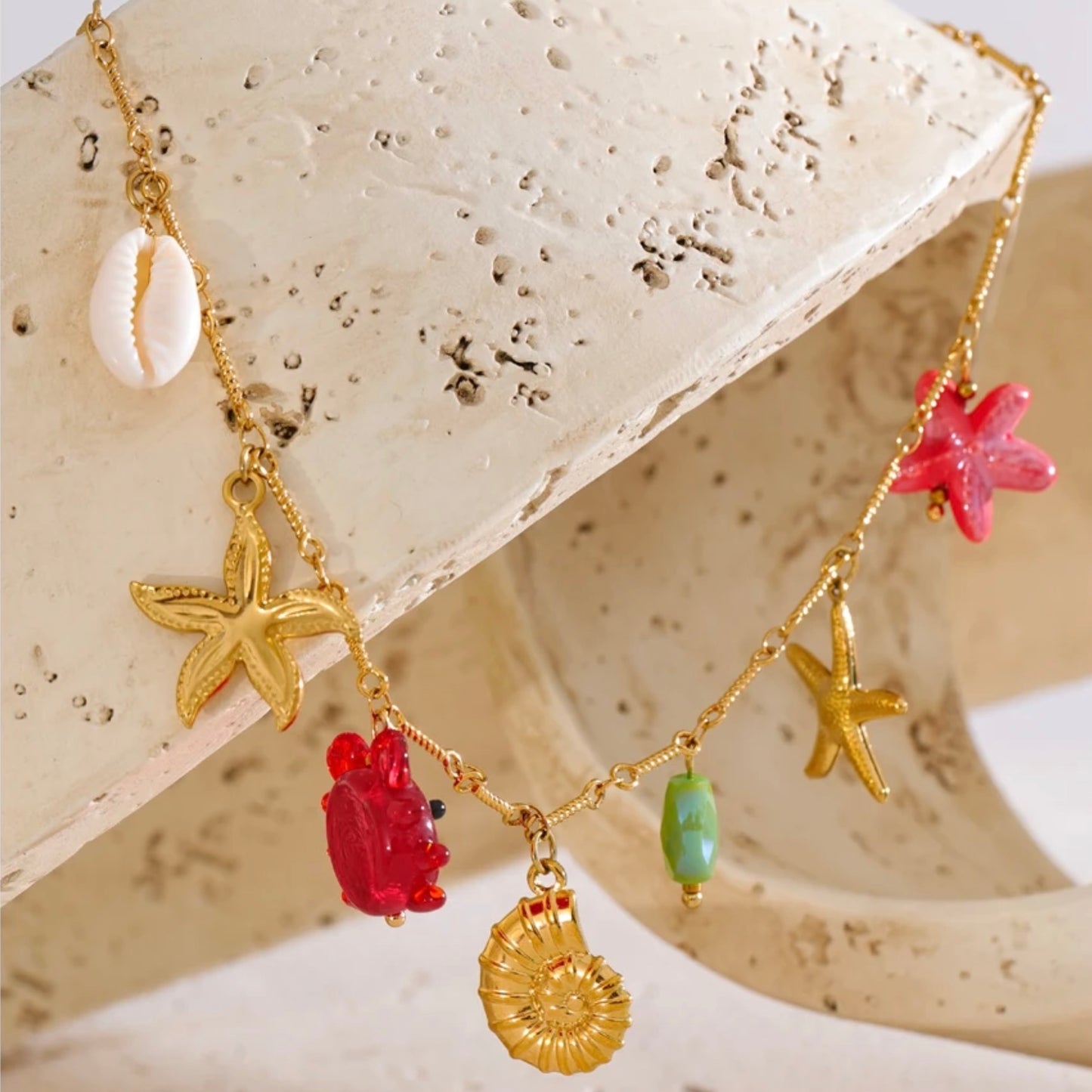 Solene Ocean Charms Necklace
