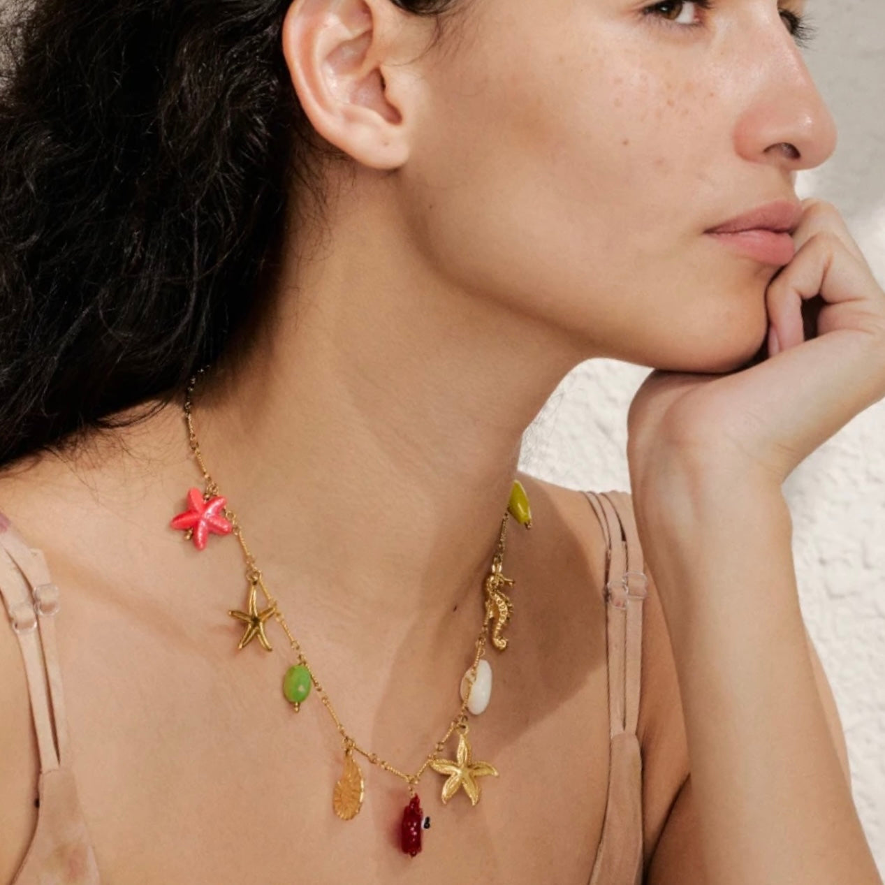 Solene Ocean Charms Necklace