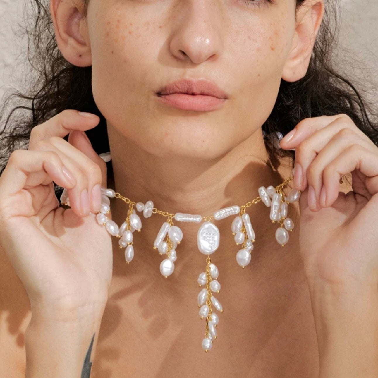 Ember Mother of Pearl Necklace
