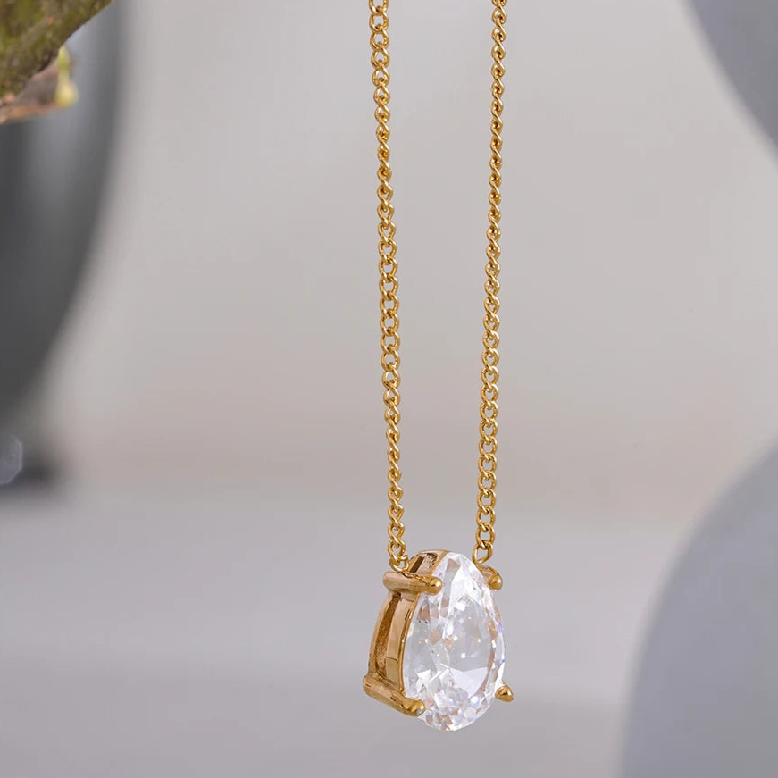 Aimee Zirconia Pendant Necklace