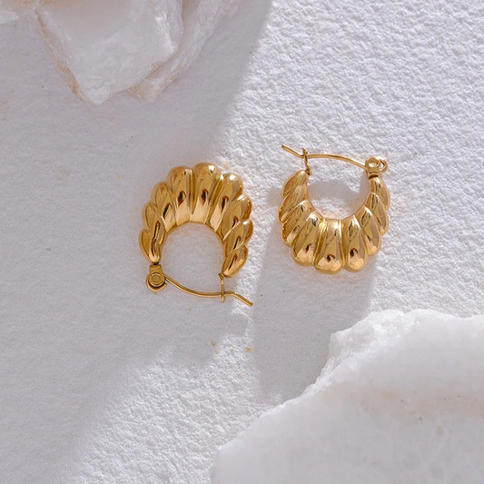 Scarlett Croissant Hoop Earrings