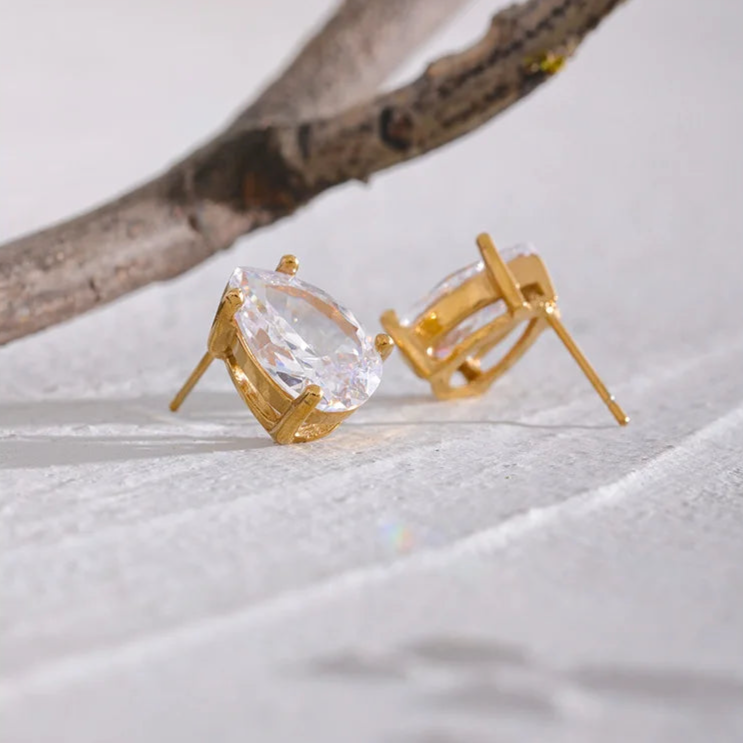 Aimee Zirconia Stud Earrings