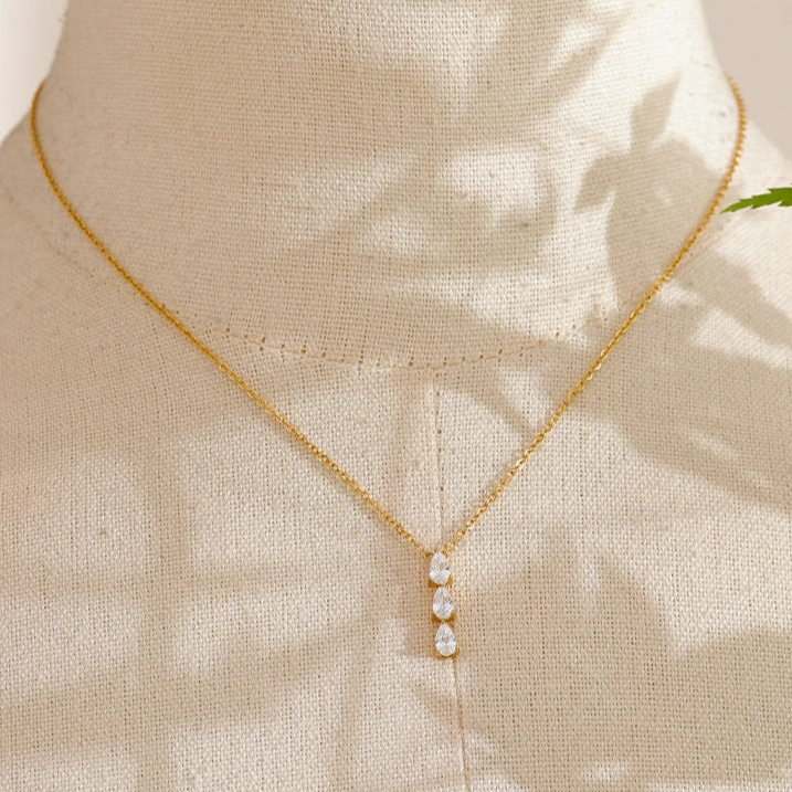 Aimee Earrings + Necklace Stack