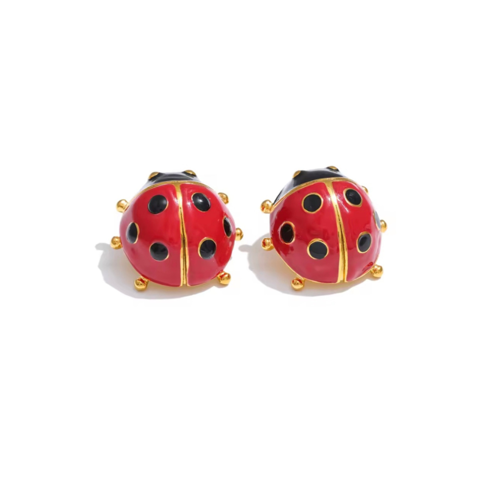 Willow Ladybug Earrings