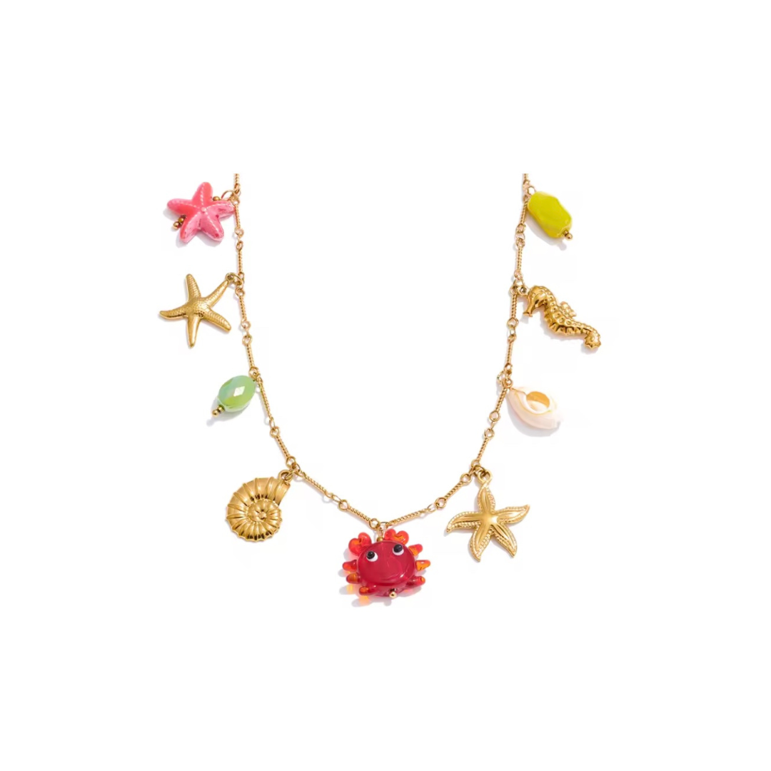 Solene Ocean Charms Necklace