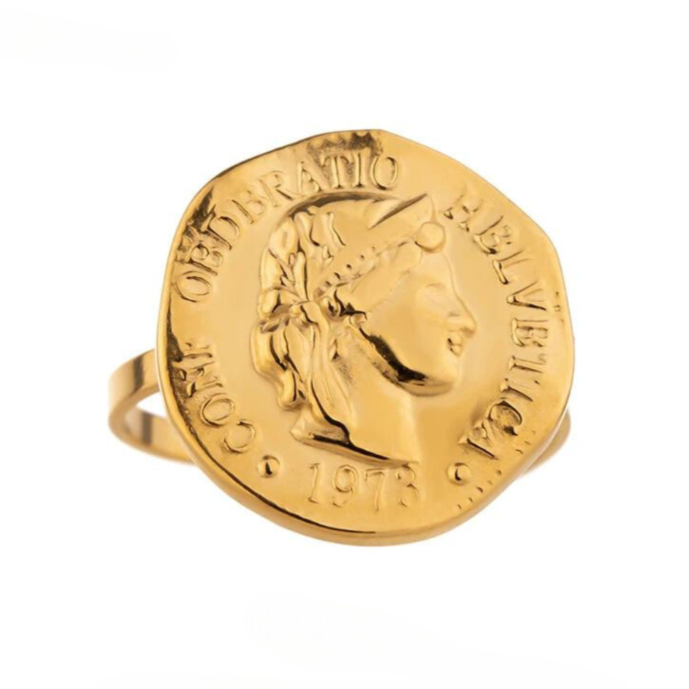 Agatha Face Portrait Ring