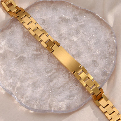 Chloe Cubic Clear Zirconia Watchband Bracelet