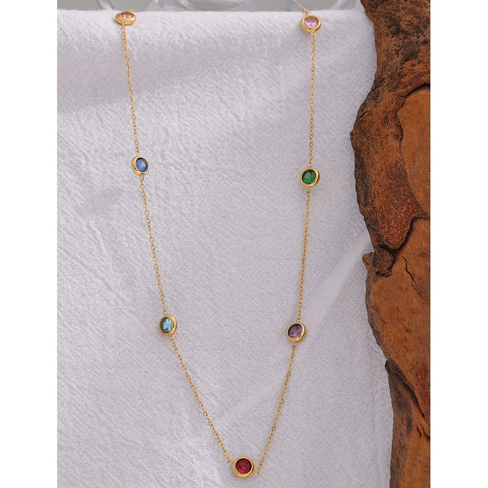 Harper Colorful Cubic Zirconia Necklace