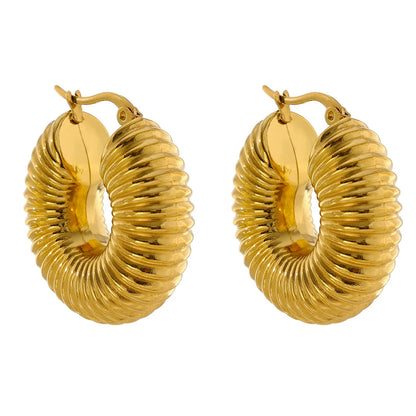 Divina Chunky Hoop Earrings