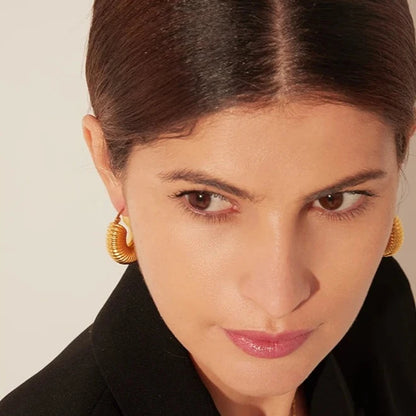 Divina Chunky Hoop Earrings