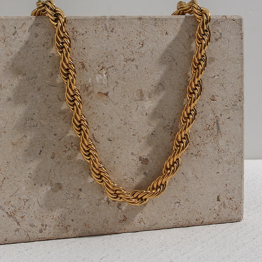 Silvia Chunky Rope Chain Necklace