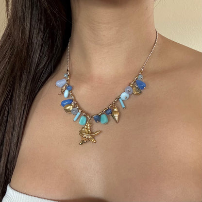 Celeste Natural Sone Handmade Necklace