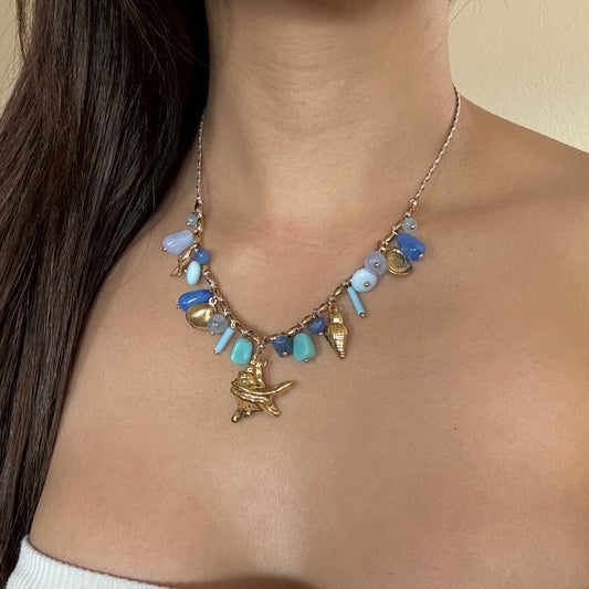 Celeste Natural Sone Handmade Necklace