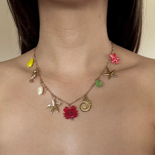 Solene Ocean Charms Necklace