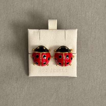 Willow Ladybug Earrings