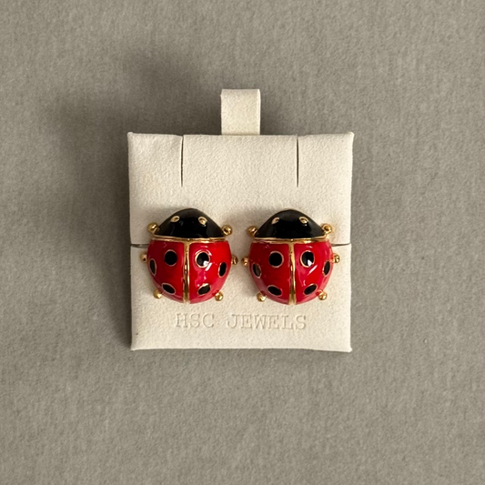 Willow Ladybug Earrings