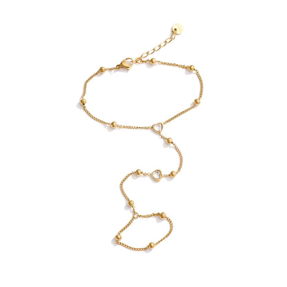Maeve Heart Zirconia Hand Chain