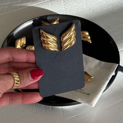 Angelique Wings Statement Earrings