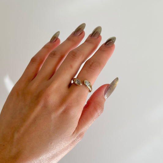 Kendall Cuban Zirconia Ring