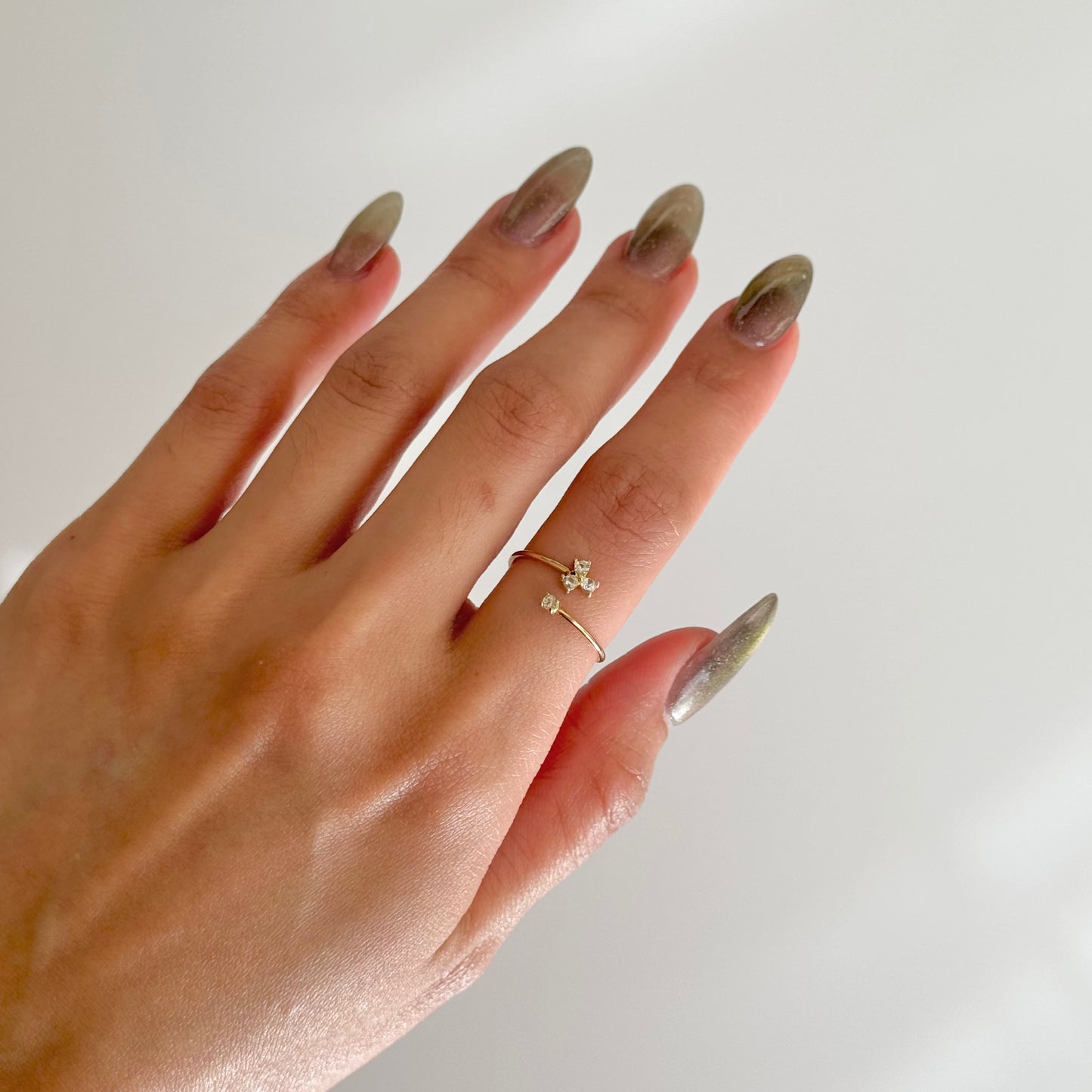 Allison Micro Zirconia Flower Ring