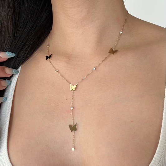 Zara Chic Butterfly Chain Necklace
