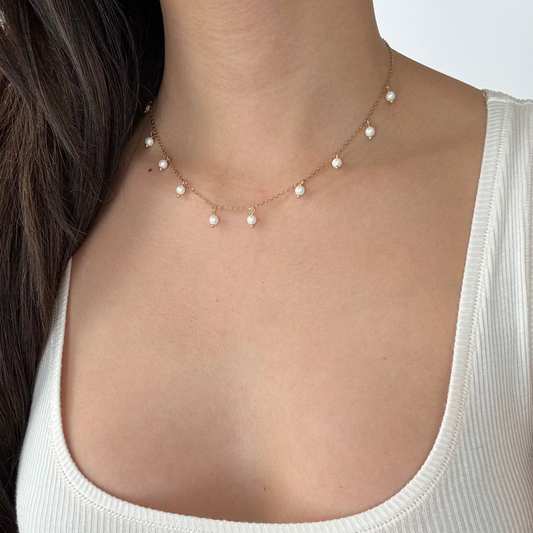 Octovia Shell Pearls Handmade Necklace