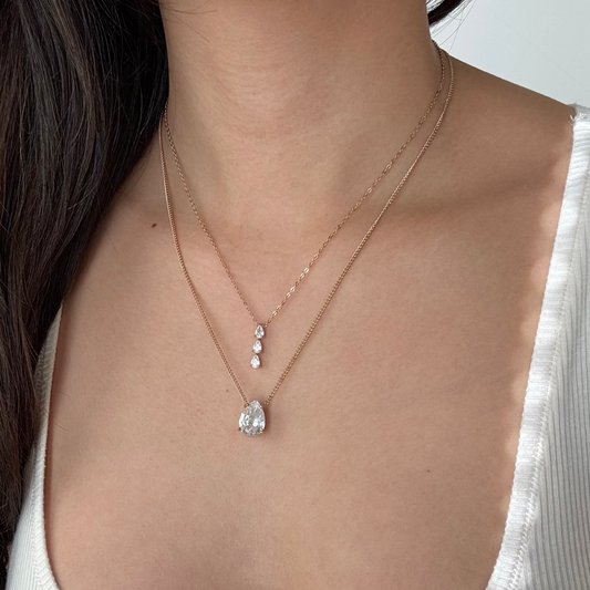 Aimee Earrings + Necklace Stack
