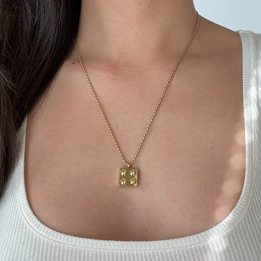 Raven Lego Pendant Necklace