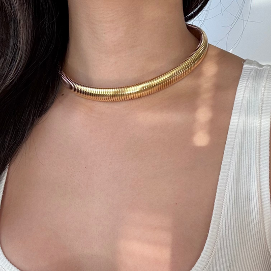 Yassi Statement Cuban Choker Necklace