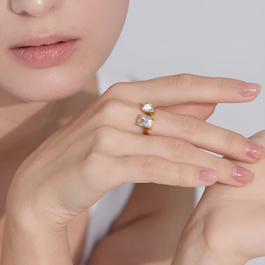Kassy Two Stones Ring
