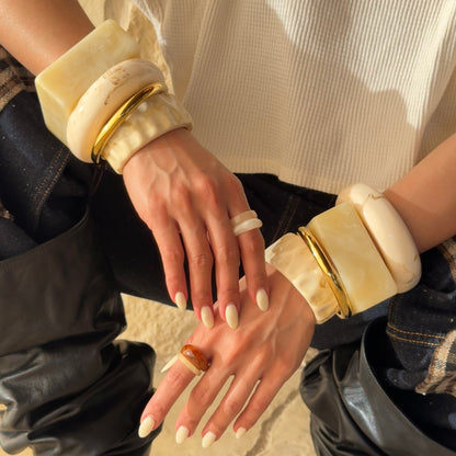 Hailey Wide Cuff Bracelet Bangle