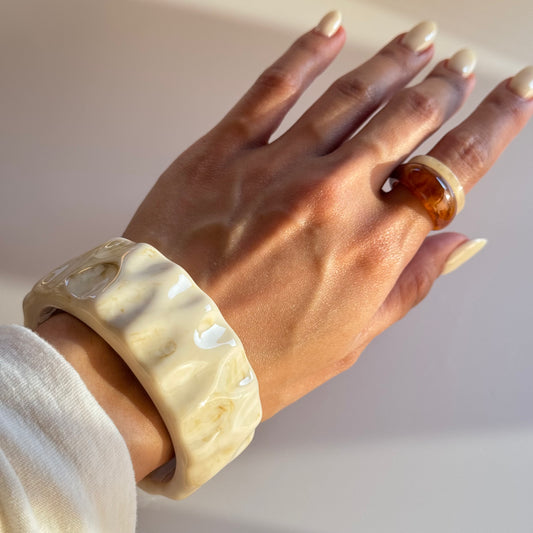 Hailey Wide Cuff Bracelet Bangle