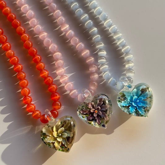 Eliza Glass Beads Necklace