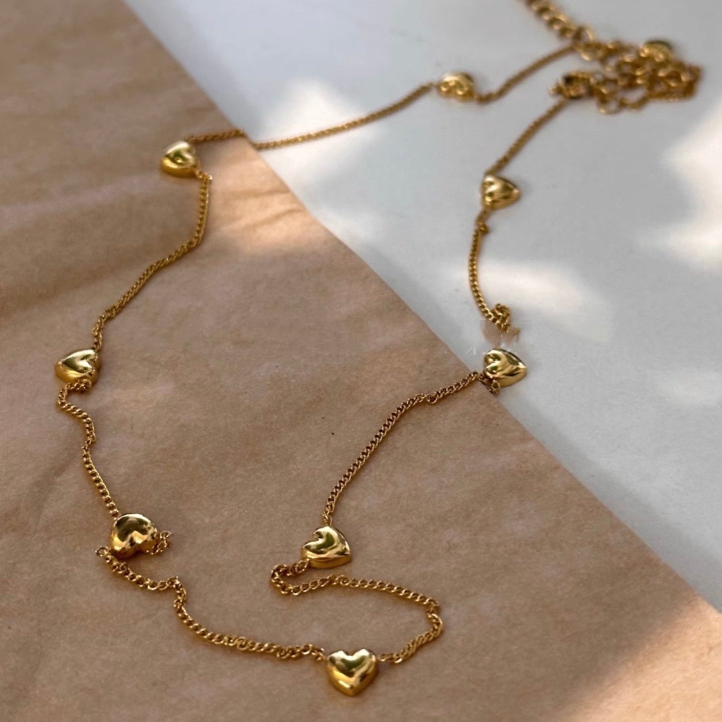 Brielle Heart Chain Chic Necklace