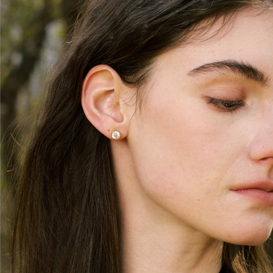 Kristen Round Stud Earrings